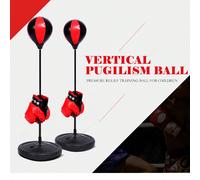 Ensemble de sac de frappe réglable pour enfants avec gants de boxe - Ensemble de punching-ball réglable en hauteur pour jeu de combat pour débutants