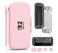 Ensemble de sacoche de transport pour console Switch 2 Rose