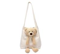 Ensemble de sacs à bandoulière pour femme - Couleur mignonne - Grande capacité - Décontracté - Voyage - Cadeau minimaliste - Sac à bandoulière pour téléphone portable, Blanc., Taille unique pour tous