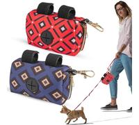 Ensemble de sacs à déjections canines portables : munis d'un mousqueton, vous pouvez facilement sortir le sac poubelle lors des promenades et nettoyer plus efficacement.