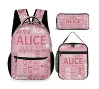 Ensemble de sacs à dos personnalisés, Sacs à dos personnalisés conçus pour enfants, possibilité de personnalisation du nom, adaptés aux garçons et aux filles