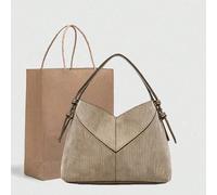 Ensemble de sacs à main assortis mère-fille, avec un design de couture en forme de V - un sac fourre-tout pour dames avec une esthétique minimaliste et haut de gamme. Ce sac à bandoulière/sac bandouli