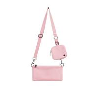 Ensemble de sacs à main et portefeuilles pour femme, sac à main en toile, sac à main, bandoulière réglable, sac à bandoulière pour dossiers, livres, usage quotidien, 21 x 11 cm, rose, Refer to