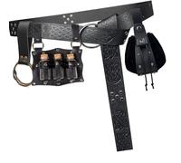 Ensemble de Sacs de Taille Punk en Relief, Ceinture réglable, Porte-clés carquois pour Les Aventures en Plein air, de Taille Punk en Relief