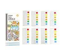 Ensemble de sacs de voyage aquarelle, marque-page pour peindre, livre de coloriage, pour améliorer la créativité de l'enfant, livre de coloriage aquarelle, marque-page aquarelle, marque-page pour