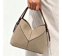 Ensemble de sacs mère-fille en patchwork en forme de V - Un sac à main de dame à la mode avec une sensation minimaliste et haut de gamme. Il s'agit d'un sac à bandoulière/sac à bandoulière multifoncti