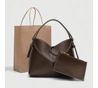 Ensemble de sacs mère-fille en patchwork en forme de V - Un sac à main de dame à la mode avec une sensation minimaliste et haut de gamme. Il s'agit d'un sac à bandoulière/sac à bandoulière multifoncti