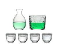 Ensemble de saké japonais en verre résistant à la chaleur - Ensemble de tasses à saké chaud pour whisky, fête, restaurant, camping, salle à manger, whisky, boisson, alcool, vodka, bière