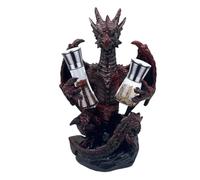 Ensemble de salière et poivrière Dragon Mythique, Statue pour Bar médiéval et Fantastique ou décoration de Table de Cuisine, Sculptures et Cadeaux Gothiques