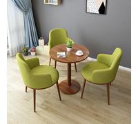 Ensemble De Salle à Manger 4 PièCes, Ensemble Table Et Chaises Loisirs Rondes, Combinaison Table Basse Et Chaise, Table Club Salle RéCeption Bureau, pour Salon Bureau Etc (H 80cm/31.5in)