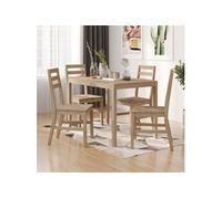 Vidaxl Ensemble De Salle À Manger 5 Pcs Bois D'acacia Solide Marron