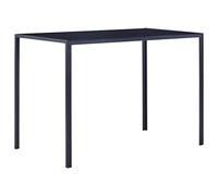 Ensemble de salle à manger 5 pièces, bleu, avec table en verre trempé et chaises en cuir synthétique, moderne, peu encombrant, idéal pour la cuisine et la salle à manger, scandinave, rustique