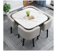Ensemble de salle à manger carré avec table basse et chaises pour balcon, salon