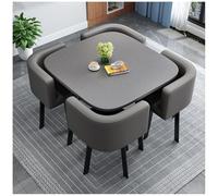 Ensemble de salle à manger carré avec table basse et chaises pour balcon, salon