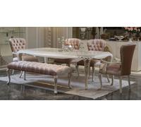 Ensemble de salle à manger classique table chaise set tabouret ensemble de salle à manger chaises 6pcs