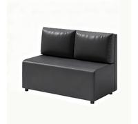 Ensemble de salle à manger commercial - Table de base en métal de style industriel avec siège rembourré et fauteuil pour cafés et restaurants
