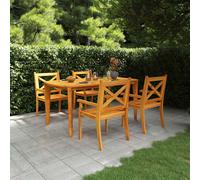 vidaXL 5-delige Tuinset massief acaciahout3057998 G