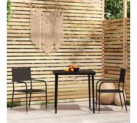 Vidaxl Ensemble De Salle À Manger De Jardin 3 Pcs Gris