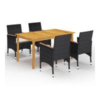 vidaXL 5-delige Tuinset grijs3067762 Gris G