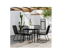 Ensemble de Salle à Manger de Jardin 5 pcs Mobilier à Dîner Table et Chaises de Repas Meubles de Terrasse Patio 3099180