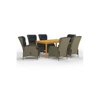 Vidaxl Ensemble De Salle À Manger De Jardin 7 Pcs Marron
