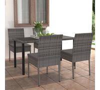 Ensemble de Salle à Manger de Jardin 7 pcs Résine Tressée Noir Patio vidaXL