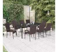 Ensemble de Salle à Manger de Jardin Mobilier à Dîner Multi-modèle vidaXL