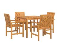 Vidaxl Ensemble De Salle À Manger De Jardin 4 Pièces En Bois Massif D'acacia