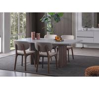 Ensemble de salle à manger design se compose d'une table à manger 5pcs et 4x chaises modernes JVmoebel