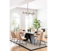 Ensemble de salle à manger Groupe de meubles Salle à manger Table 6x Chaise Garniture 7pcs