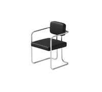 Ensemble De Salle À Manger Industriel en Acier Inoxydable, Canapé Incurvé Moderne avec Chaises en Cuir for Café, Guéridon en Métal Élégant for Bar, Salon Et Décoration De Bistro(H)