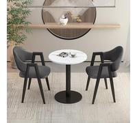 Ensemble de salle à manger moderne 3 pièces avec chaises rembourrées pour bureau, salle de réception ou petite zone de conférence