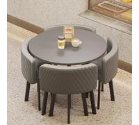 Ensemble de salle à manger moderne 5 pièces avec table banc et chaises, idéal pour les petits espaces et la cuisine salle à manger, mobilier élégant et fonctionnel pour 4 personnes