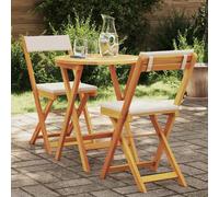 Ensemble de salle à manger pour jardin 3 pcs Huile Naturelle vidaXL