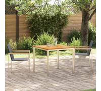 Ensemble De Salle À Manger De Jardin 7 Pièces En Teck Massif Vidaxl, Table De Salle À Manger Extérieure 180x90x75 Cm En Teck Massif Vidaxl