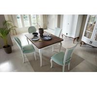 Ensemble de salle à manger Table de salle à manger 4x chaises Meubles en bois Ensemble complet élégant 5pcs