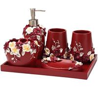 Ensemble de Salle Bain Cinq pièces, Fournitures, Ensemble Lavage, Tasse, Brosse à Dents, Cadeau