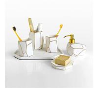 Ensemble de Salle Bain en céramique Phnom Penh, Cinq pièces, Ensemble Toilette Nordique for Couple, for Mariage