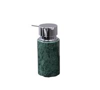 Ensemble de Salle de Bain en marbre Naturel Vert foncé, Plateau de Luxe léger, Porte-Brosse à Dents, kit Distributeur de Savon(Soap Dispenser G)
