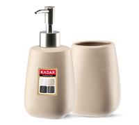 Ensemble de salle de bain KADAX en céramique, distributeur de savon, tasse de...