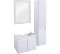 Ensemble de salle de bain MENDLER HWC-L86 blanc Blanc G