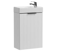 Ensemble de salle de bain moderne 40 cm avec lavabo sur le meuble