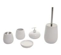 Ensemble de salle de bains 5 pièces HWC-C72, céramique blanc