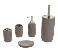 Ensemble de salle de bains 5 pièces MENDLER HWC-H88 céramique gris Gris G