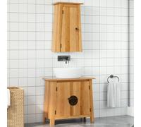 Ensemble de salle de bains 5 pcs Pinède solide