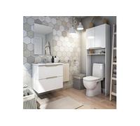 Ensemble de salle salle de bain coloris blanc et cambrian - -