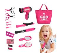 Ensemble De Salon De Coiffure Pour Filles - Kit De Jouets De Styliste Pour Sèche-cheveux, Jouets Amusants Pour Styliste De Cheveux | Produit De Salon De Jeu Pour La Maison, Divertissement En Maternell