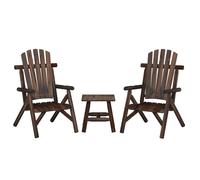 Ensemble de Salon de Jardin Meubles Terrasse 3 pcs Bois Massif d'Épicéa vidaXL
