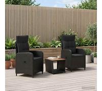 Ensemble de salon de jardin Rattan PE et acier revêtu de poudre Relax vidaXL vid