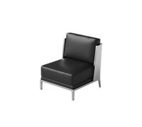 Ensemble De Salon Industriel Moderne for Cafés Et Bars, Chaise D'appoint en Acier Inoxydable Brossé Et Canapé Modulaire avec Table D'appoint Métallique, Meubles De Bistro Minimalistes(B)